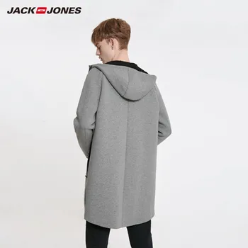 JackJones Moške Hooded Mid-dolžina Majica Jakno Športnih Plašč 219133521