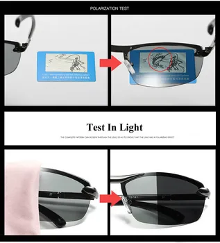 2020 Moških Polarizirana Photochromic sončna Očala Poklicnih Vozniških Anti-glare Očala Moških Obarvana Očala za Sonce A289