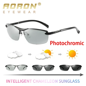 2020 Moških Polarizirana Photochromic sončna Očala Poklicnih Vozniških Anti-glare Očala Moških Obarvana Očala za Sonce A289