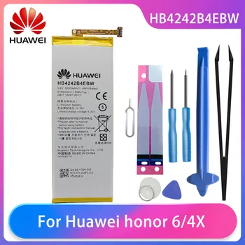 Original Huawei honor 6 4X H60-L01 H60-L02 H60-L04 H60-L11Phone Baterije HB4242B4EBW 3000mAh Brezplačna Orodja Huawei Telefon Baterije