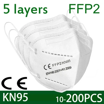 Hitro pošlji obraz maske FFP2 maske KN95 filter maske, Zaščitne maske proti prahu masko 5 plasti usta masko mascarillas Hitro pošlji