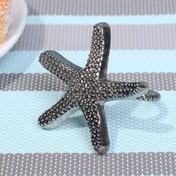 10pcs Moda kovinski napkin sponke Ustvarjalne zvezda nakit napkin obroč hotel nastavite tabela dekoracijo napkin obroč