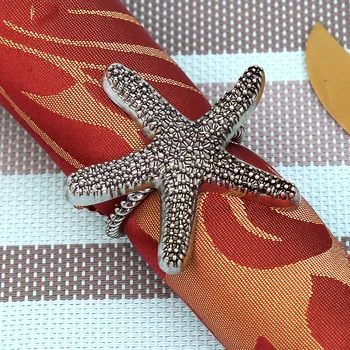 10pcs Moda kovinski napkin sponke Ustvarjalne zvezda nakit napkin obroč hotel nastavite tabela dekoracijo napkin obroč