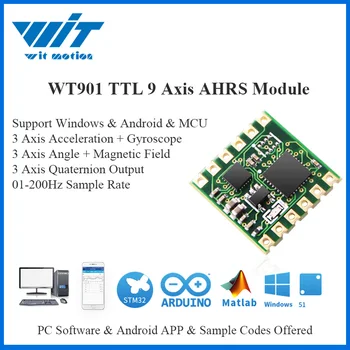 WitMotion WT901 TTL & I2C 9 Os Digitalni Senzor Kota + Pospeška + Žiroskop + Elektronski Kompas MPU9250 na PC/Android/MCU