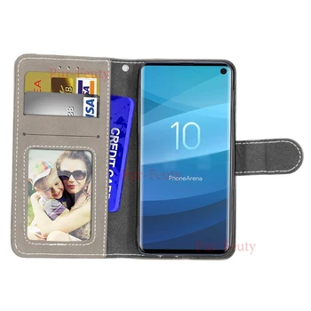 Flip Foto Okvir Ohišje Za Samsung Galaxy S10E S 10E 10 E G970 SM-G970F/DS Primeru Usnjene denarnice srčkan Pokrovček Za Samsung Galaxy S10E