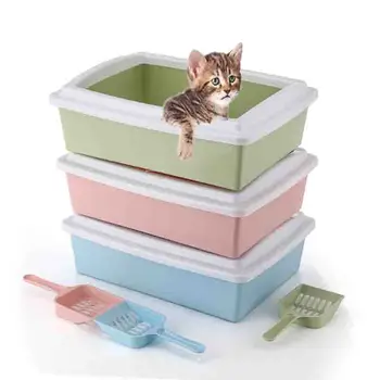 Nova mačka pol zaprta splash dokaz pravokotnik stelja škatla, stranišče, se lahko enostavno shranjevanje in izmenljive lastnim čiščenjem padec odpornosti wc