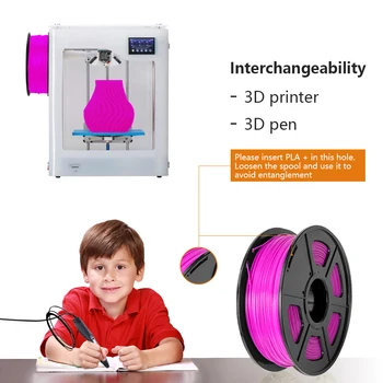 Enotepad 1 kg 1.75 mm PLA Filamentov 3D Tiskanje Materialov Vakuumsko pakiranje Tujini Skladišča PLA Nitke za 3D Tiskalniki