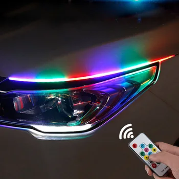 Avtomobilska dodatna Oprema Najnovejši Magic Color LED Dnevnih Luči Auto Teče Vključite Signal Vodnik Trakovi Smerniki Skupščine 12V