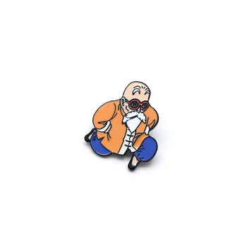 30pcs/veliko Master Roshi Emajl Zatiči za Otroke Japonski Anime Broške River Pin Klobuk Nahrbtnik Zatiči Moški Značko A84