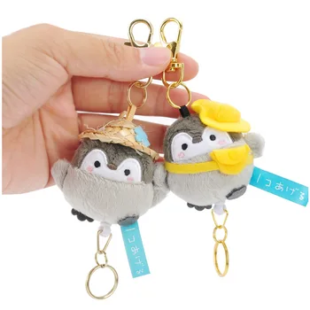 3Pcs/Veliko Japonskih Pingvin Plišastih Obesek Igrača, Lutka Elektronske Stretch Keychain Železne Sponke 13 cm Wj04