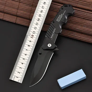 Folding Nož Rezilo taktično Preživetje Noži Lov Črno Kampiranje Rezilo multi Orodja trdoto vojaške survival nož v žep