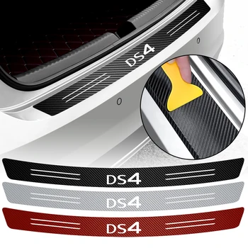 Avto Zadnji Odbijač Rep Trunk Zaščitnik Nalepke Ogljikovih Vlaken Dekorativne Nalepke za Citroen DS4 Značko Emblem Auto Styling Dodatki
