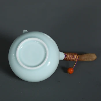 PINNY Ročno Japonski Slog Celadon Čajniki Keramični Kung Fu Čaj Komplet Z Lesenim Ročaj Kitajski Porcelan Chinaware Čaj grelnik vode