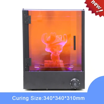 FUNGDO LCD 3D Tiskalnik 405nm UV Svetlobo za Zdravljenje Postaje, Sušenje Senat Semi -DIY Zdravljenju Ohišje Velike Zdravljenju Velikosti 340*340*310 mm