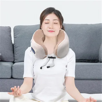Nove Brezžične Vratu Massager Blazino U Obliko Materničnega vratu Sproščujoče Multi-funkcijski Prenosni Sprostitvena Masaža Blazino Električni Vibrator