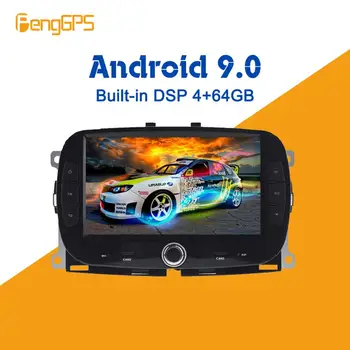 Android 9.0 4+64GB px5 Vgrajen DSP Avto Brez DVD Predvajalnik Večpredstavnostnih Radio Za FIAT 500+ GPS Navigacija glavna enota