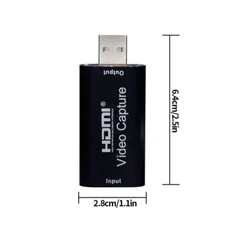 4K Video Capture Card USB 2.0 3.0 HDMI Video Grabežljivac Zapis Polje za PS4 Igra DVD Kamere HD Kamera Snemanje Živo