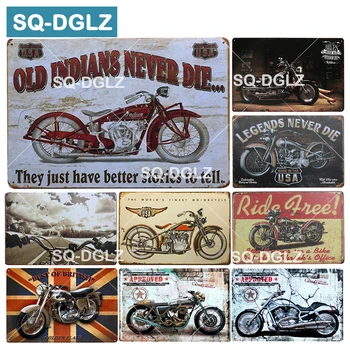 [SQ-DGLZ]ZDA motorno kolo, Kovinski Znak Letnik Kovinske Plošče Cafe Pub Klub Dom Stenski Dekor Tin Znaki Retro Ploščica