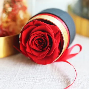 Večno Rose v Polju Konzervirane Pravi Rose Cvetje S Polja Nastavite Najboljši materinski Dan Darilo Romantično valentinovo, Božična Darila