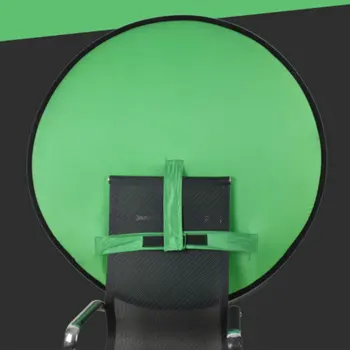 Zelen Zaslon Kulise Fotografija Ozadje Prenosni Krat Reflektor za Živo Video Studio Krog 142cm