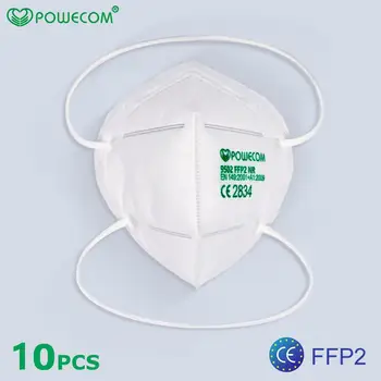 10-50Pcs Maske FFP2 CE certificiranje za Večkratno uporabo Maska 95% filtracijo Zaščitni Respirator Proti Prahu obraz, usta masko usta žarilna