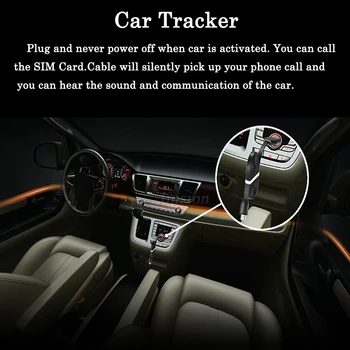 Vozila GPS Dejavnosti Tracker Avto Lokator Kabel USB Line GSM GPRS Polnilnik Poslušanje Zvoka Sledenje Alarm Naprava za iPhone Android