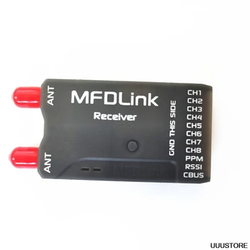 Novo 50KM Dolg Obseg MFDLink Rlink 433Mhz 16CH 1W RC UHF Sistem Oddajnik w/8 Kanalni Sprejemnik TX+RX Set Za visoke kakovosti fpv