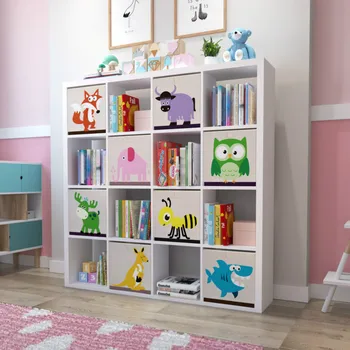 Cartoon Živali Igrača Škatla Za Shranjevanje Garderobe Predal Zložljiva Skladiščne Regale Oblačila Otroci Igrače Za Shranjevanje Košarico Kozmetični Shranjevanje Organizator