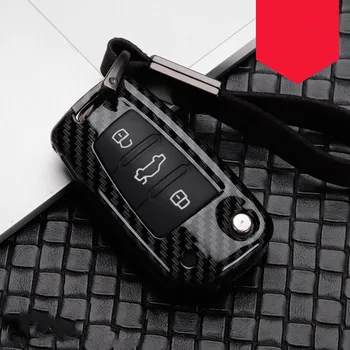 Zlitine Ogljikovih Silikonski Avto Ključ Zajema Zaščitnik Primeru Za Audi A3 A4 A5 C5 C6 8L 8P B6 B7 B8 C6 RS3 V7 V3 TT 8L 8V S3 keychain