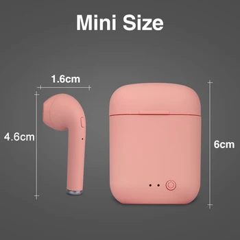 Mini-2 TWS Brezžične Slušalke Bluetooth 5.0 Slušalke TWS Mat Macaron Čepkov Z Mic Polnjenje Box Slušalke Brezžične Slušalke