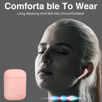 Mini-2 TWS Brezžične Slušalke Bluetooth 5.0 Slušalke TWS Mat Macaron Čepkov Z Mic Polnjenje Box Slušalke Brezžične Slušalke