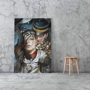 Platno HD Natisnjeni Zlati Kamuy Anime Slikarstva na Japonskem Wall Art Plakat Doma Dekor Ženske, Slike dnevne Sobe Modularni Okvir, Št.