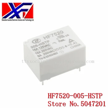 5PCS/VELIKO Rele HF7520-005-HSTP HF7520-012-HSTP HF7520-024-HSTP 4PIN 16A