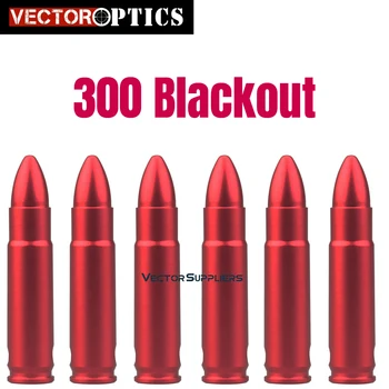 Vector Optics 300 Blackout Natančnost Suho Požari Snap Kape Za Varnost Usposabljanje Patrice Lutke Krogih Aluminija (6 Pack) w/ Sling