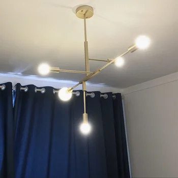 Nordijska Sodobne Zlato E27 LED Obesek Luči, spalnico, jedilnico, kuhinjo, hanglampen voor eetkamer LED Žarnica Edison Žarnica