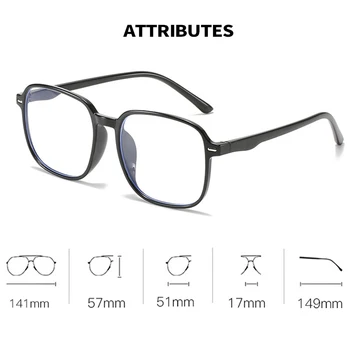 Seemfly Kratkovidnost Očala -0.5 -1.0 -1.5 -2.0 -2.5 -3.0 -3.5 -4.0 -4.5 -5.0 -5.5 -6.0 Anti blue Ray Očala Moških Računalnik Očala