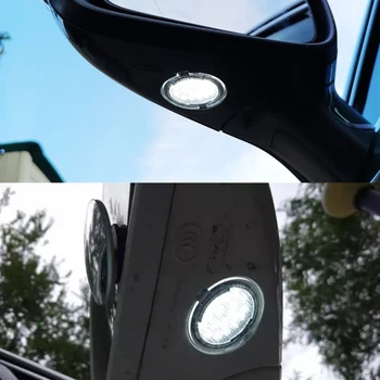 2x Bela LED Strani Ogledalo Mlaka Luči Za Ford Fusion Gen 2 2013-2017 Mustang-2017 Mondeo MK5-2017