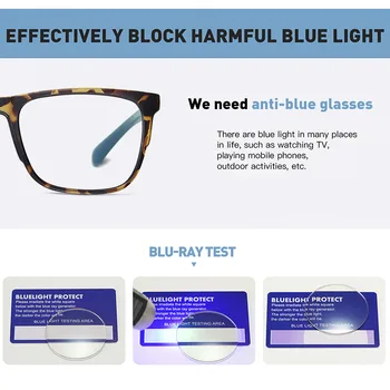AOFLY blagovno ZNAMKO DESIGN Ultralahkih Računalnik Očala za Moške Črne TR90 Prilagodljiv Okvir Kvadratnih Modra Svetloba Blokiranje Očala Moški UV400