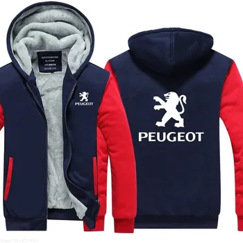 Pozimi Toplo moški Zgostitev Hoodies za Peugeot majica Za moške Zadrgo coats Modne blagovne Znamke Hoodie jopiči 2020