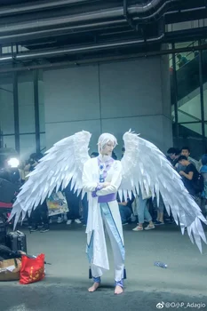 Anime Cardcaptor Sakura Yue Cosplay Kostum Yukito Tsukishiro Cosplay Angel bo Ustrezala fancy Kostum Halloween Carnival Uniforme