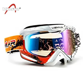 Motorno Kolo Windproof Buljiti Zelena Gafas Motokros Smučanje Snowboard Očala Pisane Objektiv Unisex Dirke Očala