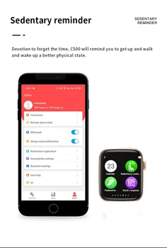 2020 Najnovejši C500 Pametno Gledati Serije 5 Moški Ženske Smartwatch Podporo kartice Sim prek povezave Bluetooth Klic TF Kartico, Predvajanje Glasbe Za Android in IOS Telefon