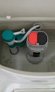 Wc Flush Popravilo Kit Pritisni Gumb Ventil z Dvojno Flush ventil, ki je Primerna za eno-kos wc tank ABS plastike