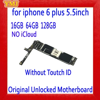 Celotno odklenjena 16GB/64GB/128GB za iphone 6 plus Matično ploščo z IOS Sistem za iphone 6Plus Logiko plošče z/brez Dotik ID