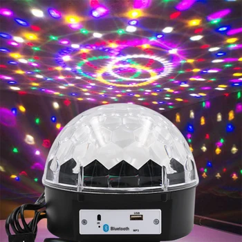 LED Fazi Light Crystal Magic Ball Svetlobe LED Glasba Svetlo Pisane Pametnih Prenosnih MP3, Bluetooth 4.0 Zvočnik Dj Oprema