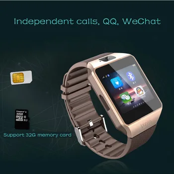 Bluetooth Smart Watch DZ09 Android Telefon Klic Relogio 2G GSM KARTICE TF Kartice Fotoaparata Smartwatch za iPhone, Samsung HUAWEI PK IWO 8