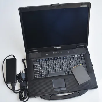 Uporablja prenosni računalniki za Panasonic Toughbook CF-52 se uporablja za alldata 10.53 avtomehanična Diagnozo Orodja in Skenerji MB Star C5 C4