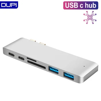 USB c hub Strele 3 with USB 3.0 Adapter za Polnjenje tip c hub, da tip c withTF SD Podatkov branje za macbook pro