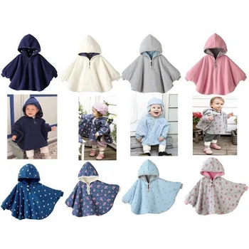 Novo leto 2020 Moda Combi Baby Coats Fantje Dekleta Smocks Outwear Runo Plašč Skokih Plašč otroška Oblačila Poncho Cape