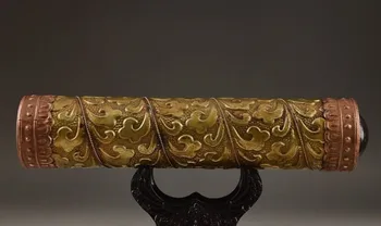 Lepe starodavni Kitajski medenina vklesan kaleidoscope